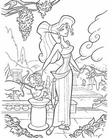 coloriage hercule la fiancÃ©e
